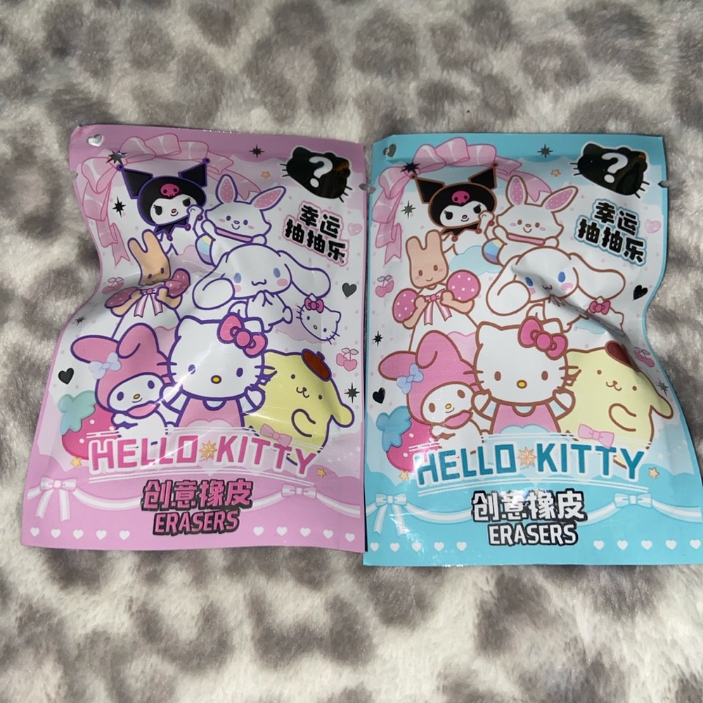 Mystery Packs Of Sanrio Erasers